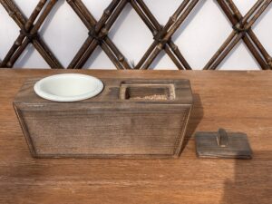 木製廻し香炉3台セット