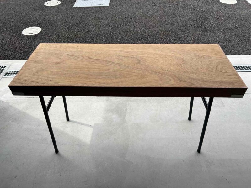 受付机４尺天板ベニヤ　チンチラカバー（３方、色ブラウン）付き - 画像 (3)