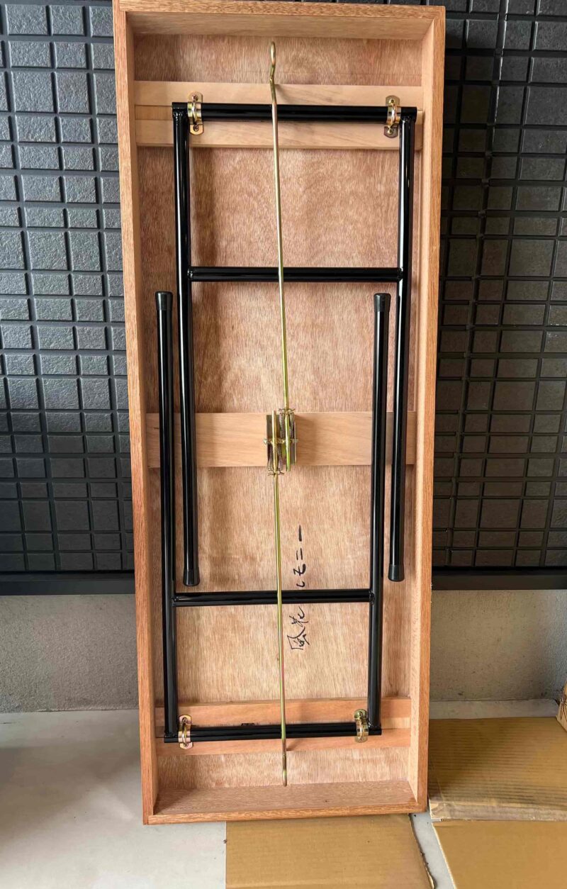 受付机４尺天板ベニヤ　チンチラカバー（３方、色ブラウン）付き - 画像 (2)