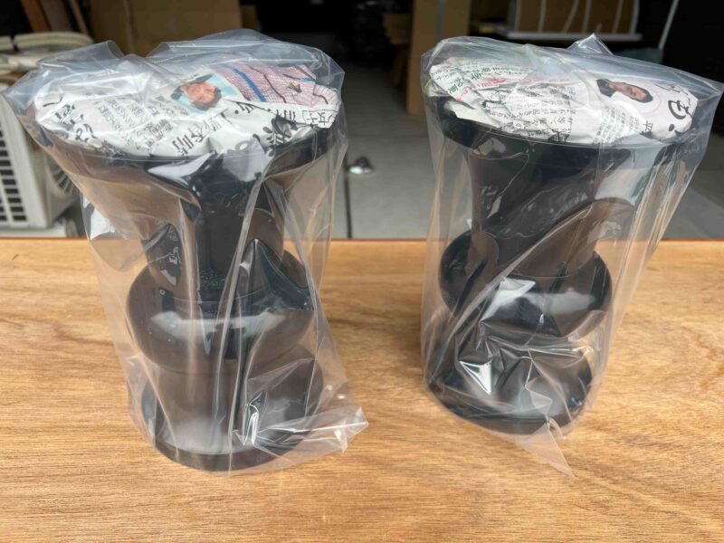 学会用会館型煮色花立7寸　一対