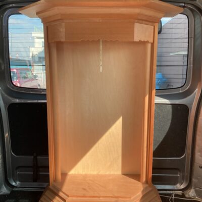 正宗用　白木　厨子　H120cm 電装付