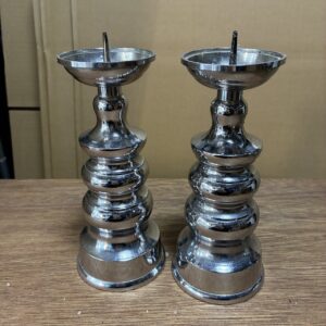 5.5寸燭台（銀）１対