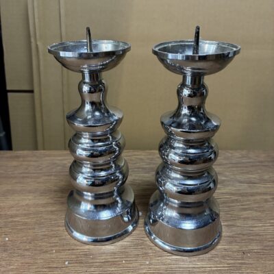 5.5寸燭台（銀）１対