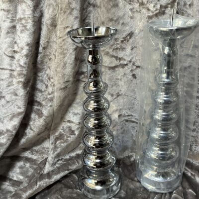 8寸燭台（銀）１対　未使用