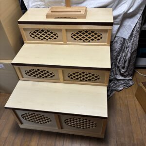 白木後飾り祭壇　3段