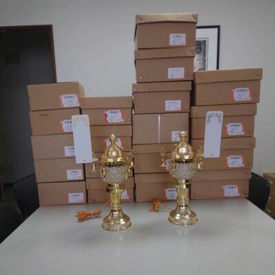 灯篭　鈴付ゴールド　８号